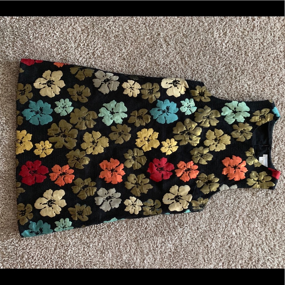 Metallic Floral Dress